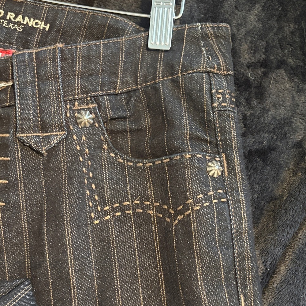 Double D Ranch Black Pinstripe Jeans. Sz 4.
Great shape! - Picture 4 of 12